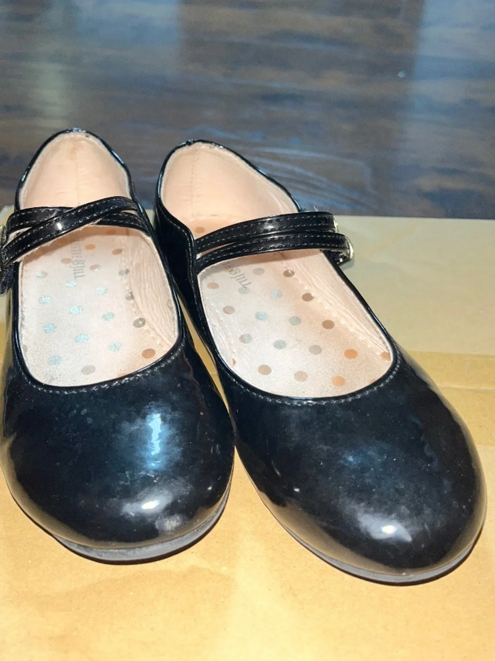 Christie & Jill Little Girls’ Black Mary Jane Dress Shoes Sz-1M